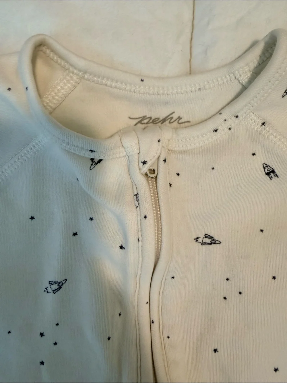 Pehr cream zip